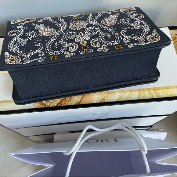 DIOR J’ADIOR Denim Embroidered Crossbody Bag - Picture 7 of 16